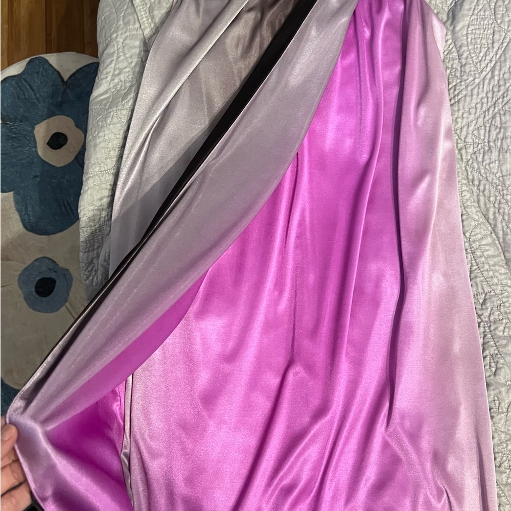 Elegant Pink and Purple Dress